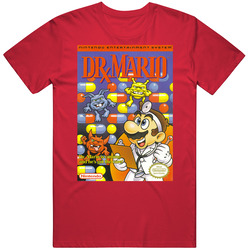 Dr Mario Nes Video Game Cover T Shirt