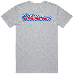 3 Musketeers Chocolate Bar Snack Junk Food Fan T Shirt