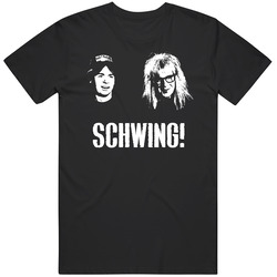 Wayne's World Movie Quote Schwing Fan T Shirt
