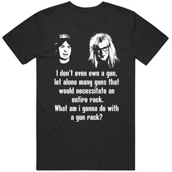 Wayne's World Movie Quote Gun Rack Fan T Shirt