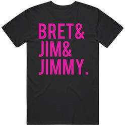 Bret & Jim & Jimmy Hart Foundation Wrestling Fan T Shirt