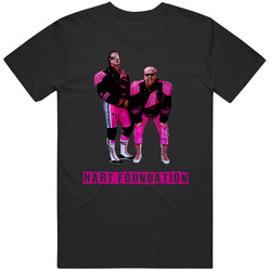 Hart Foundation Wresting Tag Team 90s T Shirt
