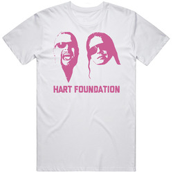 Hart Foundation Silhouette Wresting Tag Team Cool 90s T Shirt