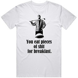 Happy Gilmore Adam Sandler Movie Quote Eat Pieces Of Shit Fan T Shirt