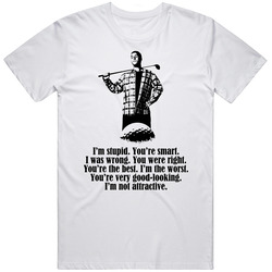 Happy Gilmore Adam Sandler Movie Quote I'm Stupid You're Sma