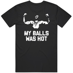 Derrick Lewis My Balls Was Hot Silhouette Mma Fighter Cool T Shirt
