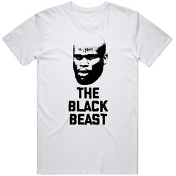 The Black Beast Derrick Lewis Mma Fighter Fan Big Head Silhouette T Sh