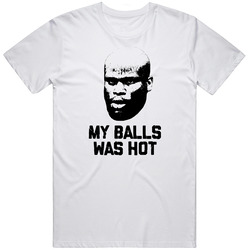 My Balls Was Hot Derrick Lewis Mma Fighter Fan Big Head Silhouette T S