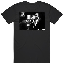 The Godfather Don Vito Corleone Kiss Hand Mafia Movie Fan T Shirt