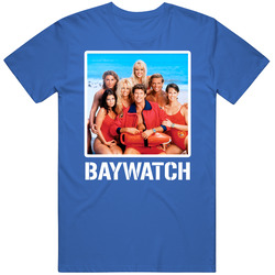 Baywatch Tv Show Cast Photo Fan T Shirt