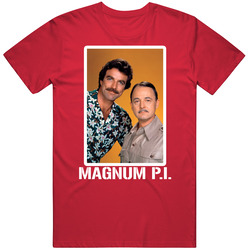 Magnum Pi Cast 80s Tv Show T Shirt