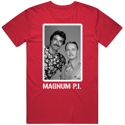Magnum Pi Cast 80s Tv Show T Shirt