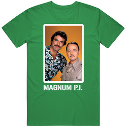 Magnum Pi Cast Photo 80s Tv Show T Shirt