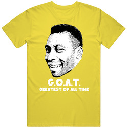 Pele Greatest Of All Time Goat Soccer Futbol Fan T Shirt