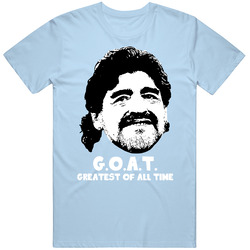 Diego Maradona Greatest Of All Time Goat Soccer Futbol Fan T Shirt