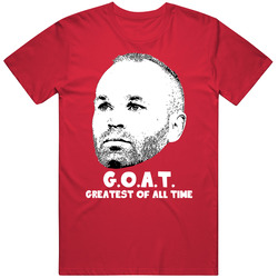 Andres Iniesta Greatest Of All Time Goat Soccer Futbol Fan T Shirt
