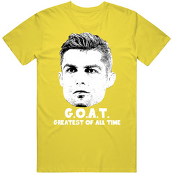 Ronaldo Greatest Of All Time Goat Soccer Futbol Fan T Shirt