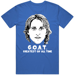 Luka Modric Greatest Of All Time Goat Soccer Futbol Fan T Shirt