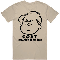 Schroeder Peanuts Comic Strip Greatest Of All Time Goat Cartoon Fan T 