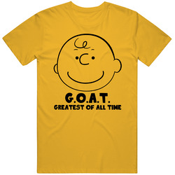 Charlie Brown Peanuts Comic Strip Greatest Of All Time Goat Cartoon Fa