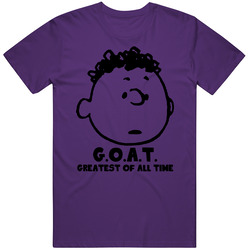 Franklin Peanuts Comic Strip Greatest Of All Time Goat Cartoon Fan T S