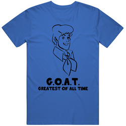 Fred Scooby Doo Greatest Of All Time Goat Cartoon Fan T Shirt