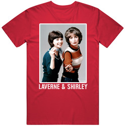 Laverne & Shirley Cast Photo 70s Tv Show T Shirt
