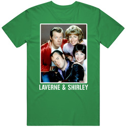 Laverne & Shirley Tv Show Cast Photo T Shirt