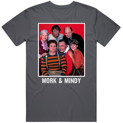 Mork & Mindy Tv Show Robin Williams Cast Photo T Shirt