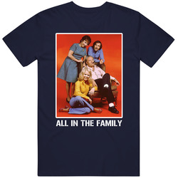 All In The Family Cast Photo Tv Show Archie Bunker T Shirt