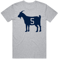 Number 5 Goat Greatest Of All Time Custom T Shirt