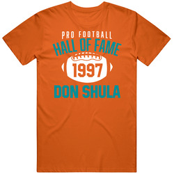 Don Shula Pro Football Hall Of Fame 1997 Miami Fan T Shirt