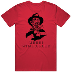 Freddy Krueger Nightmare On Elm Street Rush Movie Quote Fan T Shirt