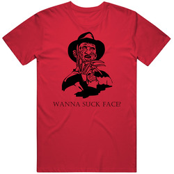 Freddy Krueger Nightmare On Elm Street Suck Face Movie Quote Fan T Shi