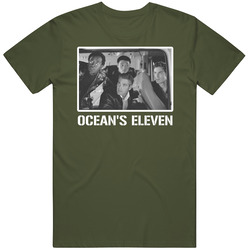 Ocean's Eleven Heist Movie Pitt Clooney Cool Fan T Shirt