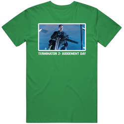 Terminator 2 Schwarzenegger 90s Action Movie Cool Fan T Shirt