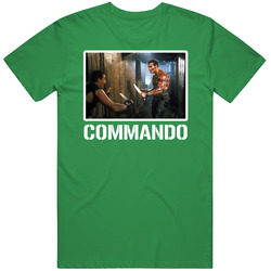 Commando Schwarzenegger 80s Action Movie Cool Fan T Shirt