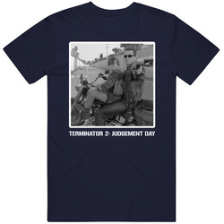 Terminator 2 Schwarzenegger Action Movie Fan T Shirt