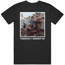 Terminator 2 Schwarzenegger 90s Action Movie Fan T Shirt