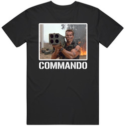 Commando Schwarzenegger 80s Action Movie Fan T Shirt
