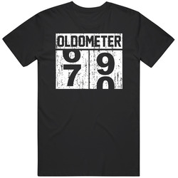 Oldometer 69 70 Birthday Age Getting Old Funny Cool T Shirt