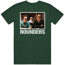 Rounders Poker Cards Movie Matt Damon 90s Cool Fan T Shirt