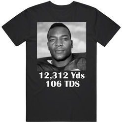 Jim Brown Cleveland Rushing Stats Football Fan T Shirt