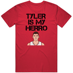 Tyler Herro Tyler Is My Hero Basketball Miami Fan T Shirt