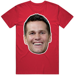 Tom Brady Tampa Bay Football Face Head Cut T Shirt
