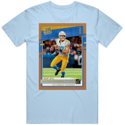 Justin Herbert Rookie Card Los Angeles Football T Shirt