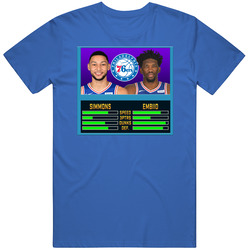 Joel Embiid Ben Simmons Nba Jam Philadelphia Basketball Fan T Shirt