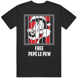 Free Pepe Le Pew Cancelled Banned Cartoon Character Fan T Shirt