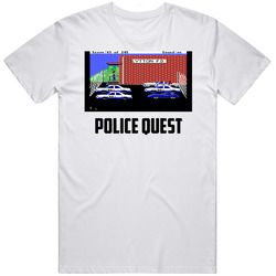 Police Quest Old Computer Game Fan T Shirt