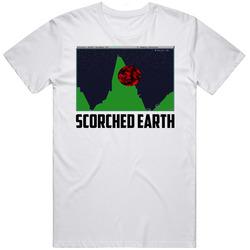 Scorched Earth Old Computer Game Fan T Shirt